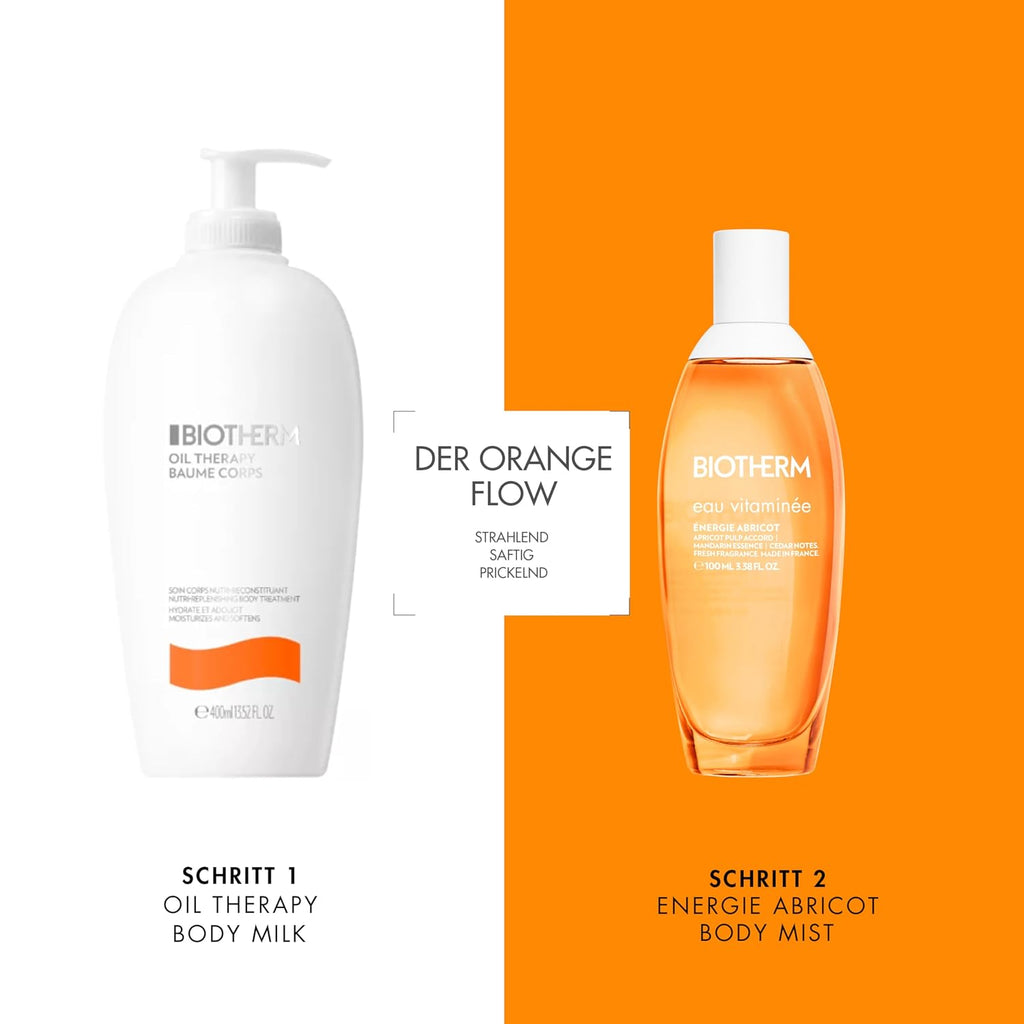 Biotherm Oil Therapy Baume Corps Bodylotion, Mit Wertvollen Ölen, Für Intensive Feuchtigkeitspflege, Körperlotion Speziell Für Raue Und Trockene Haut, Nährende Skincare, 400 Ml