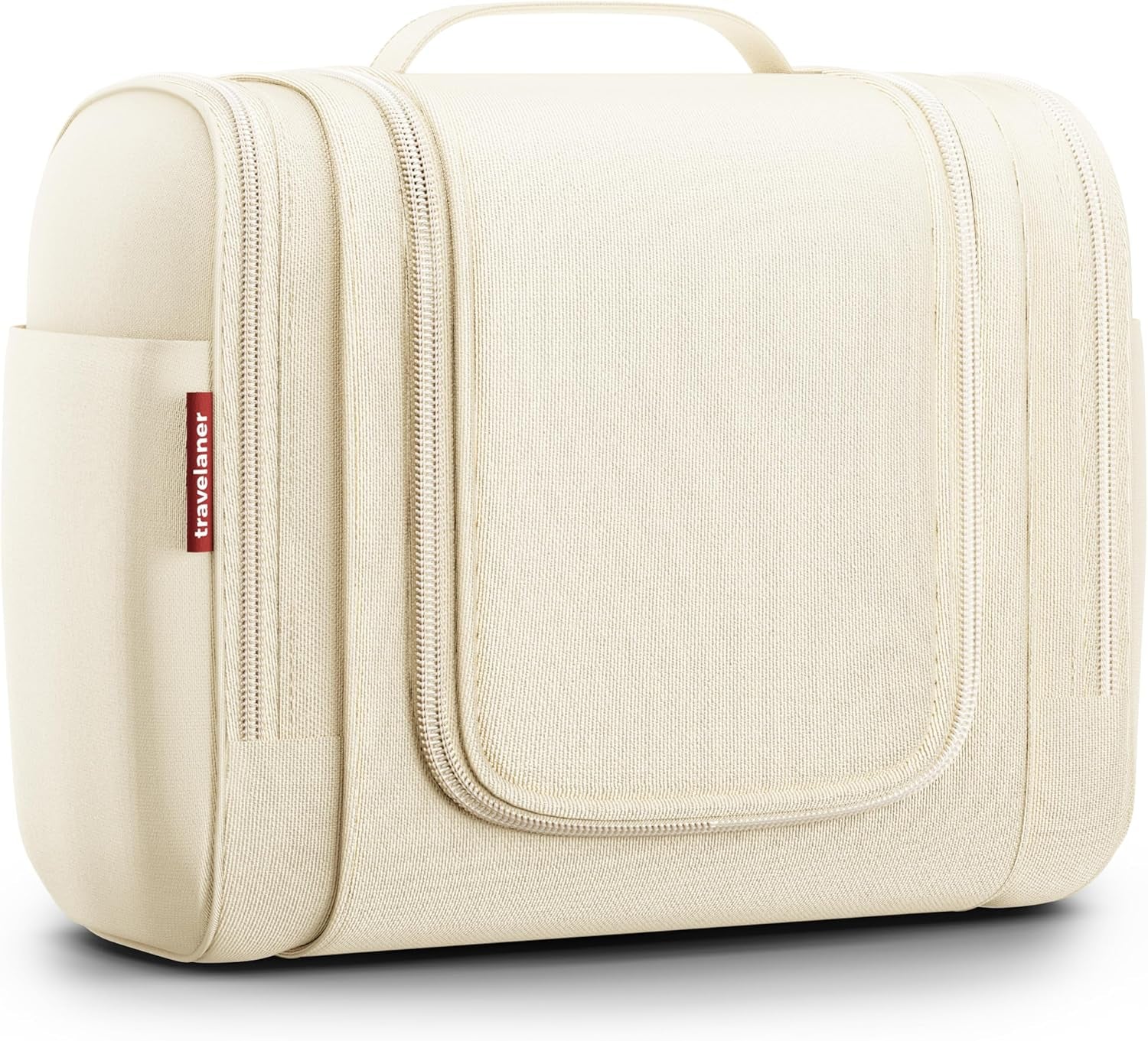 Kulturbeutel Zum Aufhängen, Damen/Herren, 7L, Crème-Beige | Große Kulturtasche Mit Haken: Kosmetiktasche, Waschtasche & Waschbeutel Für Reisen, Kinder & Erwachsene, Wasserabweisend