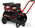 Einhell Kompressor TE-AC 270/50 Silent plus | 1500 W | 8 Bar | 50-L-Tank | 270 L/Min Ansaugleistung | Motordrehzahl 1450 U/Min | Druckminderer | Manometer | Ölfrei