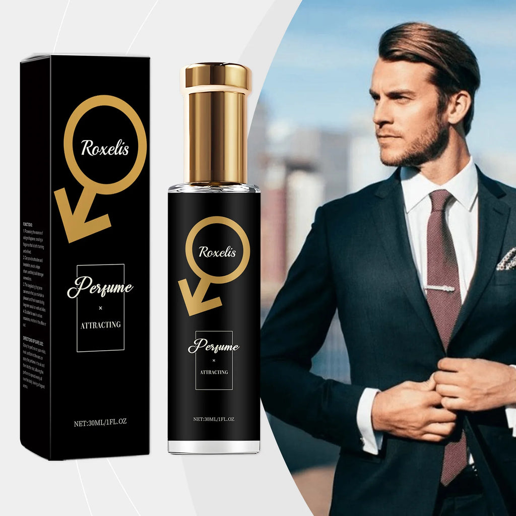 Roxelis 30 ml Herren-Pheromon-Parfüm, Zedernduft, Glamour, Herren, anhaltend, Dating, romantischer Duft, frisches Körper-Flirt-Parfüm