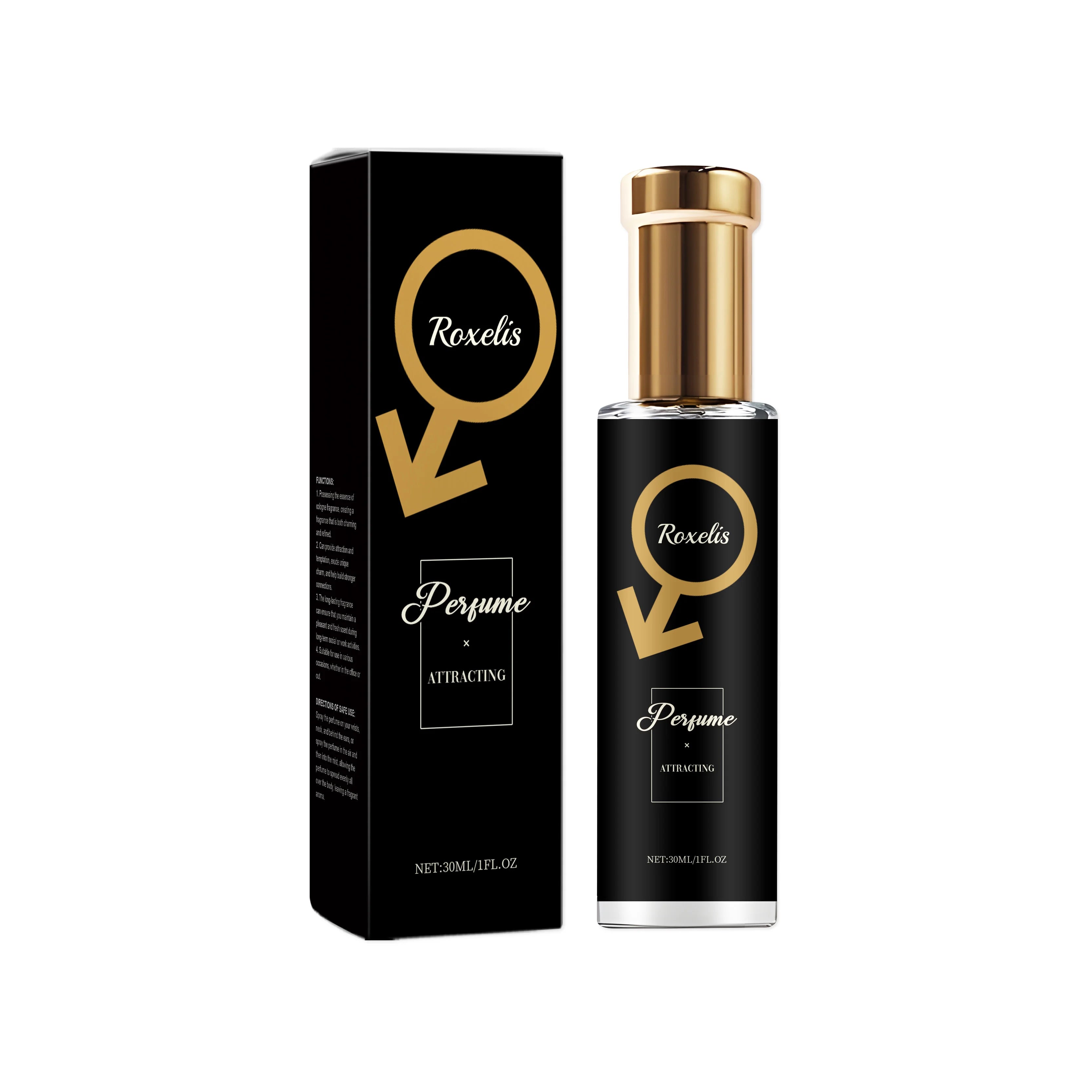 Roxelis 30 ml Herren-Pheromon-Parfüm, Zedernduft, Glamour, Herren, anhaltend, Dating, romantischer Duft, frisches Körper-Flirt-Parfüm