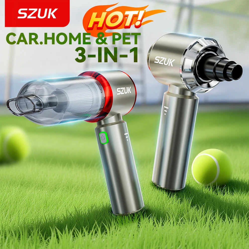 SZUK 18000PA Portable Vacuum Cleaner for Car  Dust Blower Cordless Handheld Car Vacuum Cleraner Powerful Mini Vacuum Cleaner