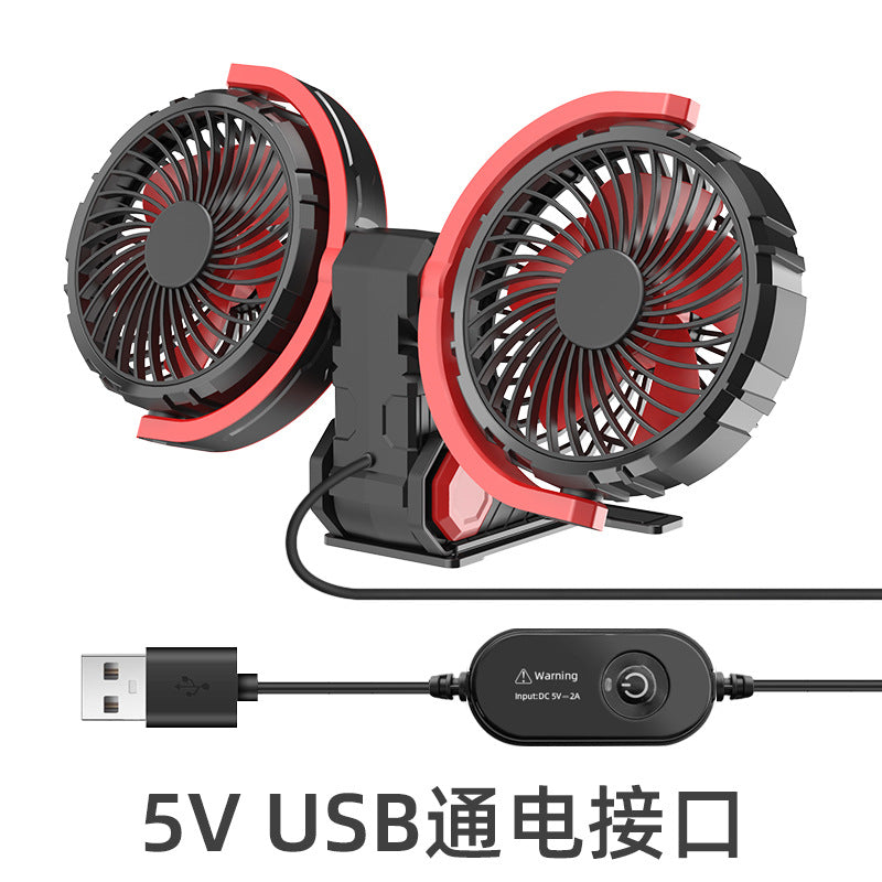 2024 new car electric fan car small fan powerful refrigeration truck 12v24v general electrical appliances
