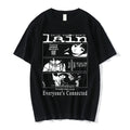 Anime Serielle Experimente Lain T-Shirt Männer Frauen Grafik T Shirts Unisex Iwakura Manga Mädchen Sci Fi Kurzarm T Tops 62463
