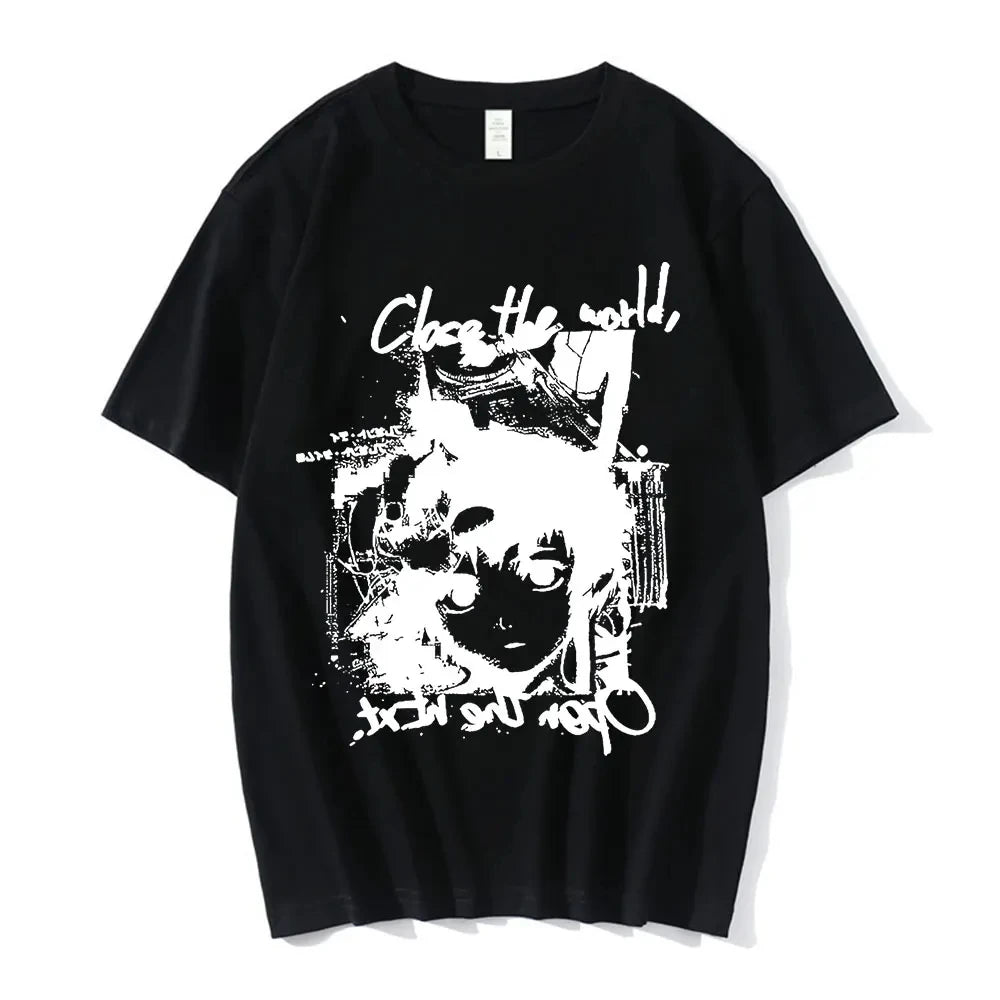 Anime Serielle Experimente Lain T-Shirt Männer Frauen Grafik T Shirts Unisex Iwakura Manga Mädchen Sci Fi Kurzarm T Tops 62463