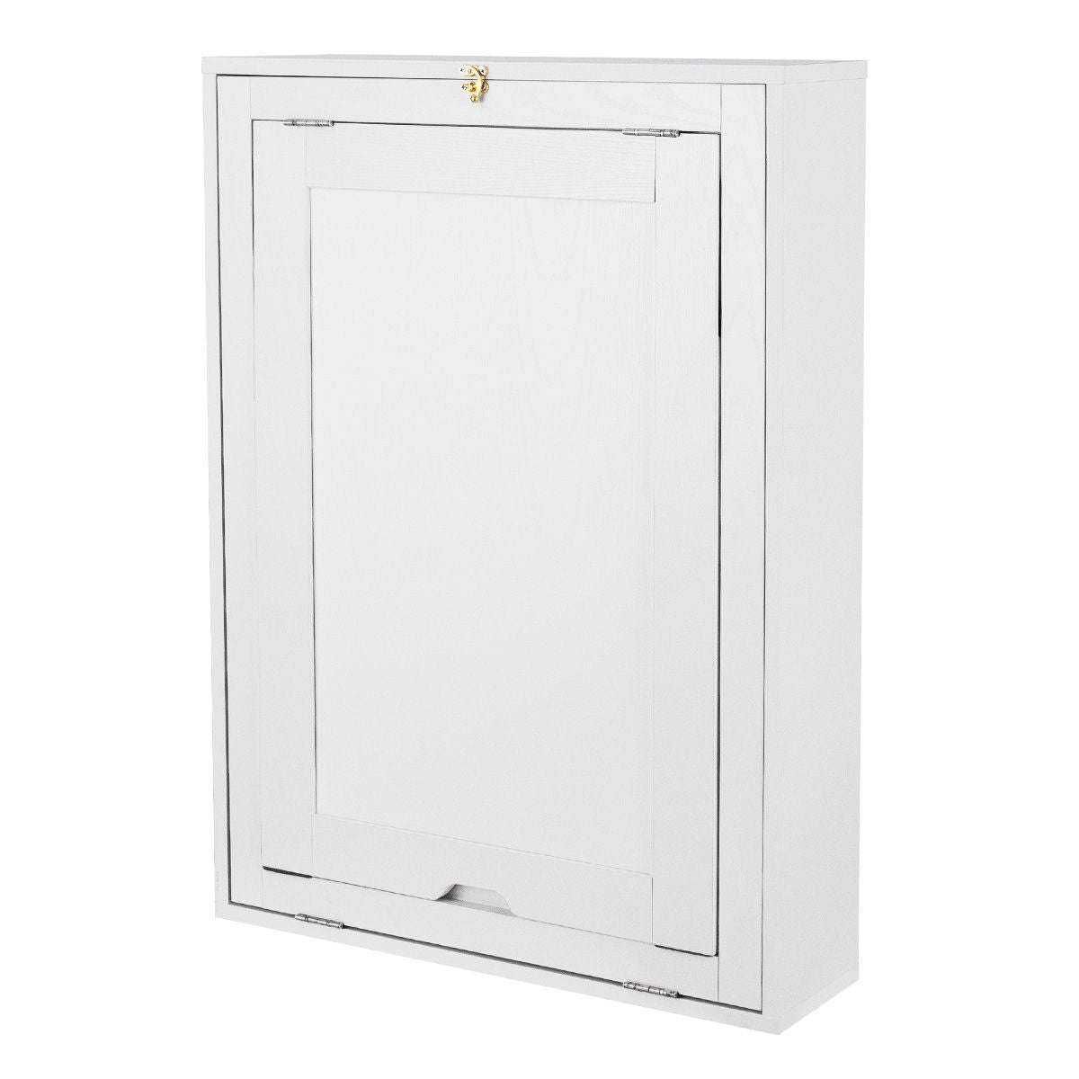 Wandklapptisch Computertisch Klappbarer Wandtisch Aus Holz 56,5 X 94,5 X 151 Cm Weiß/Schwarz